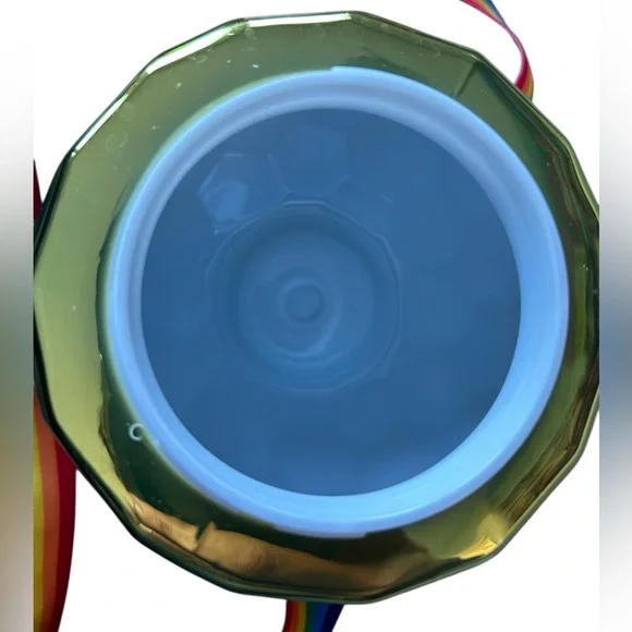 Disney Park 2023 Rainbow Pride Mirrored Mickey Shaped Sipper Cup Collectible - Picture 6 of 8